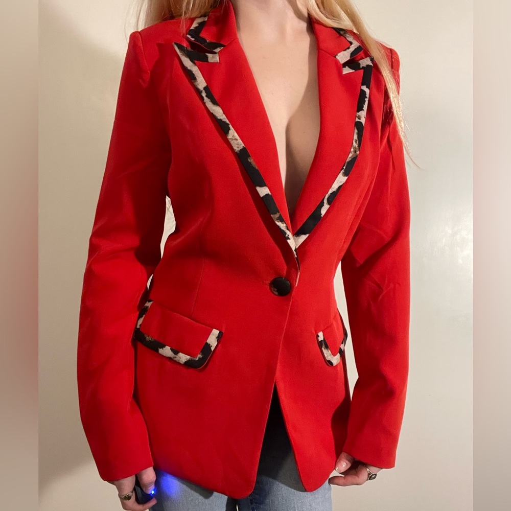 Fashion Nova Blazer Suit Set With Marching Pants NWT
